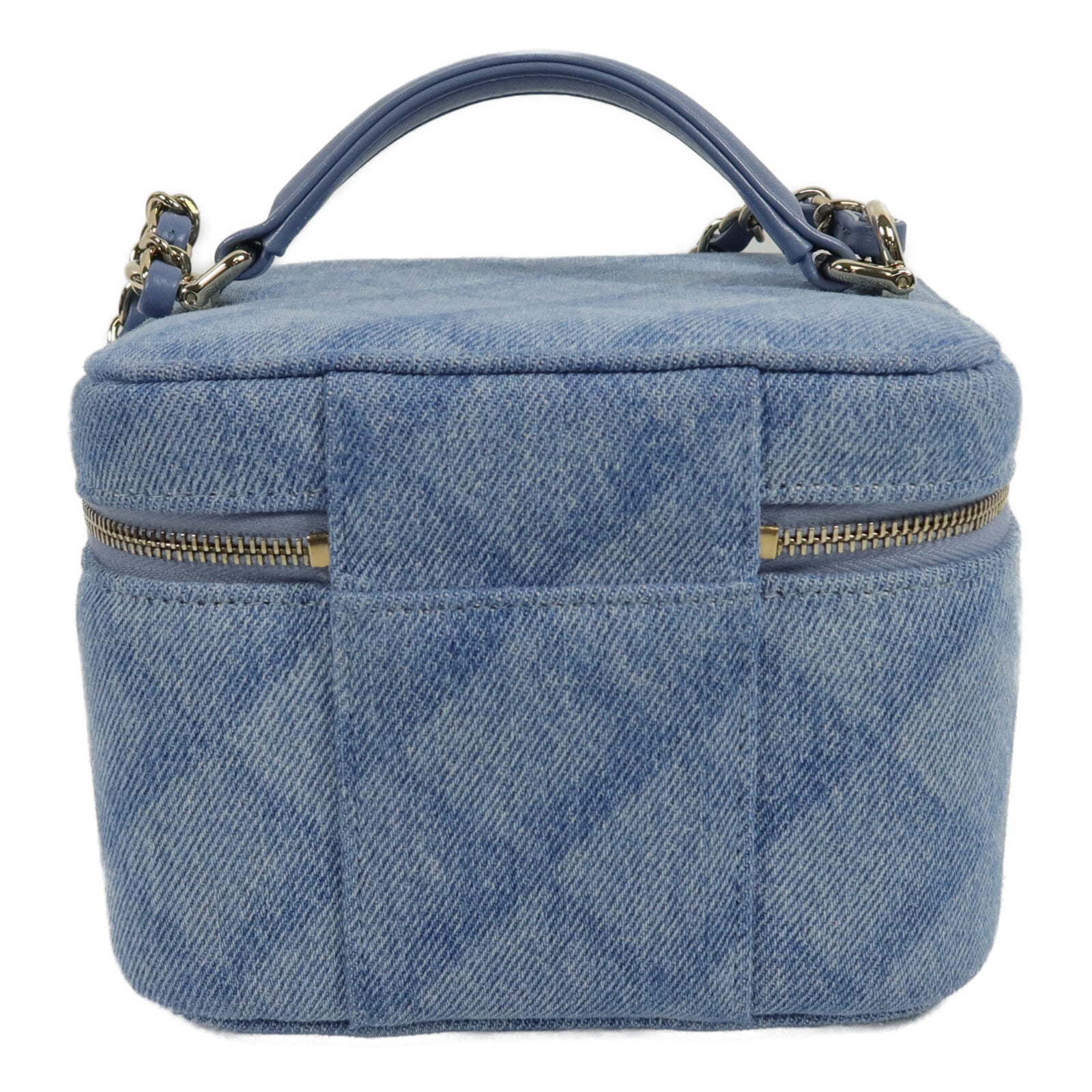 CHANEL 牛仔布Vanity Case手挽肩背兩用袋