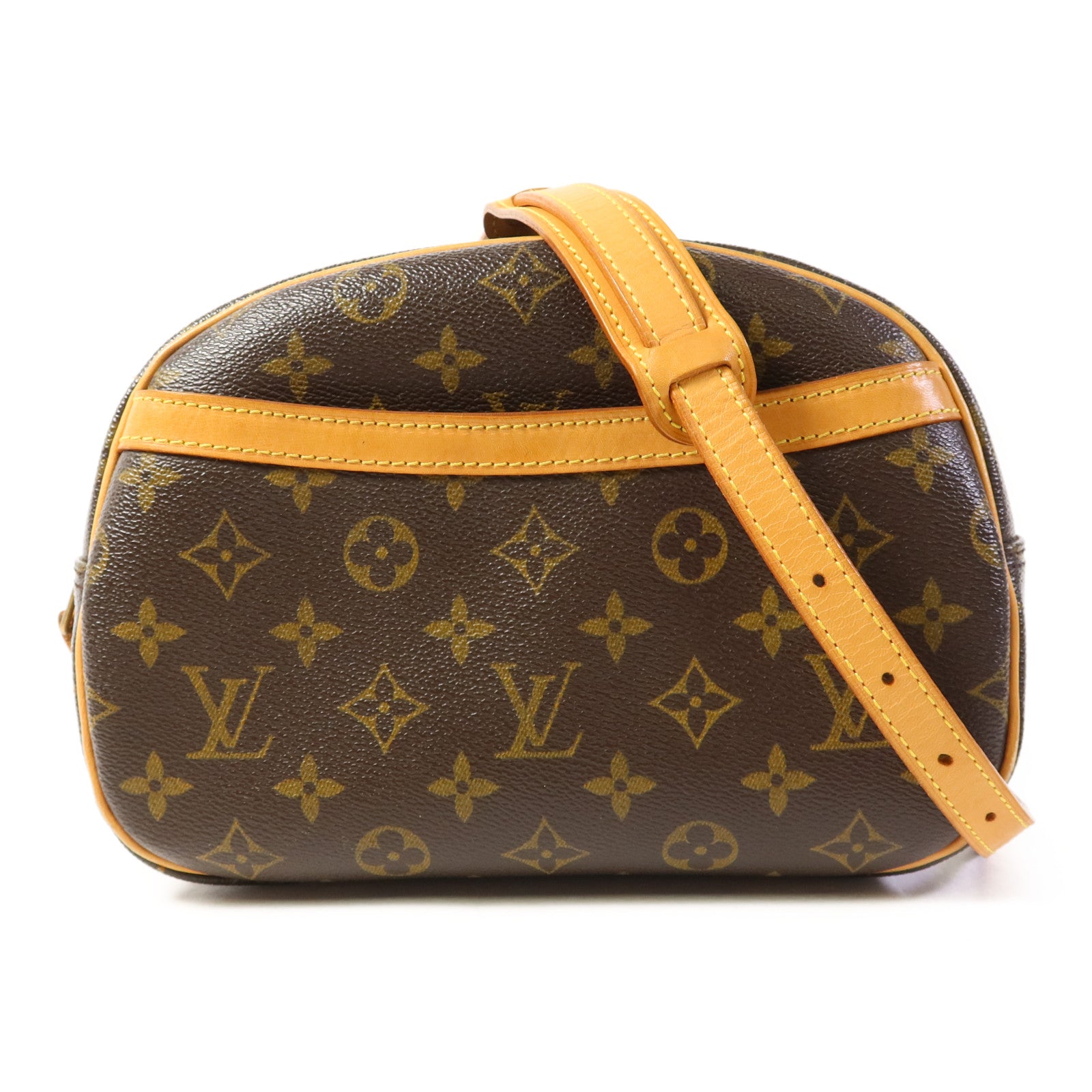 LOUIS VUITTON Monogram Blois金扣肩背袋棕色