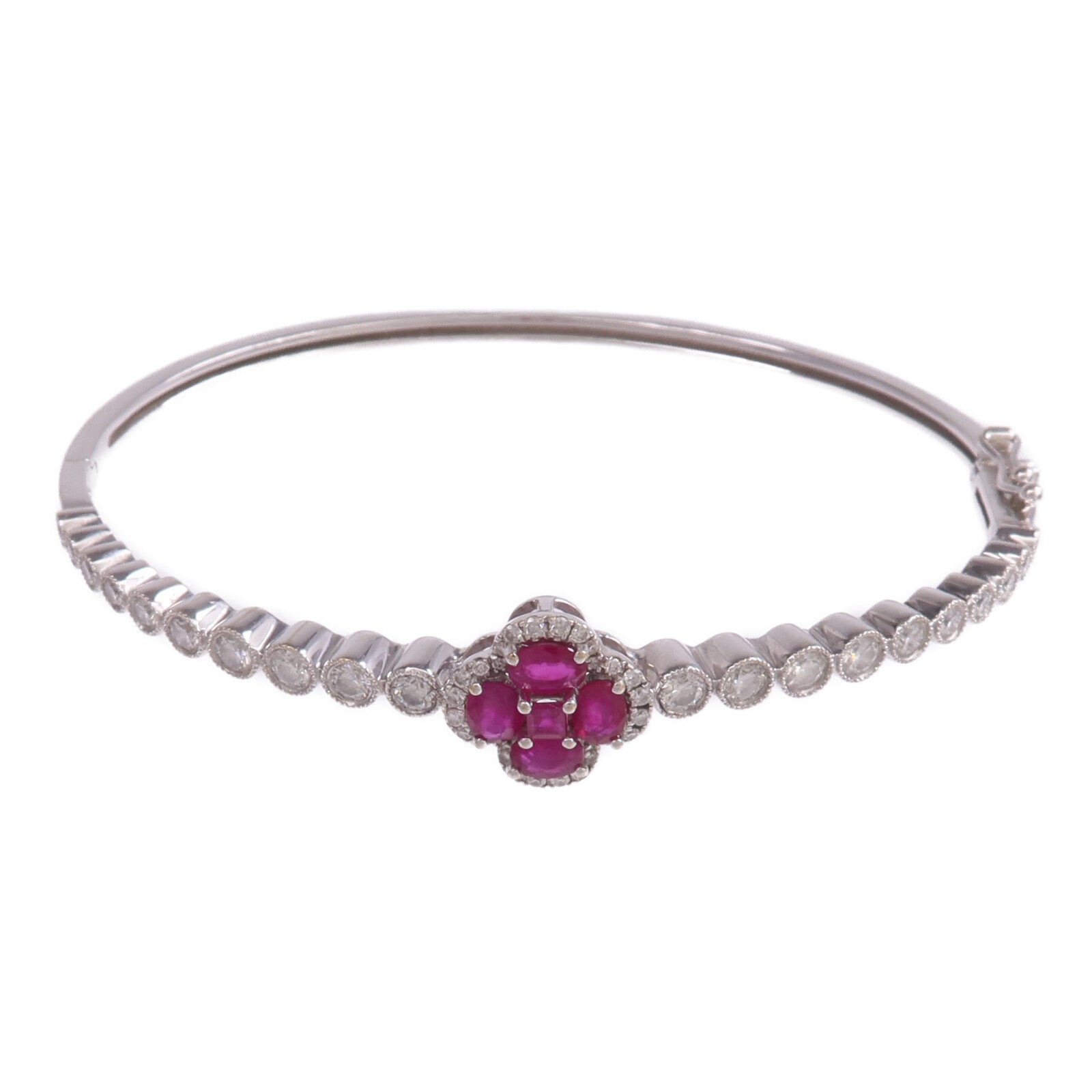 JEWELRY 18K白金Ruby Diamond Bracelet紅寶石/鑽石手鏈