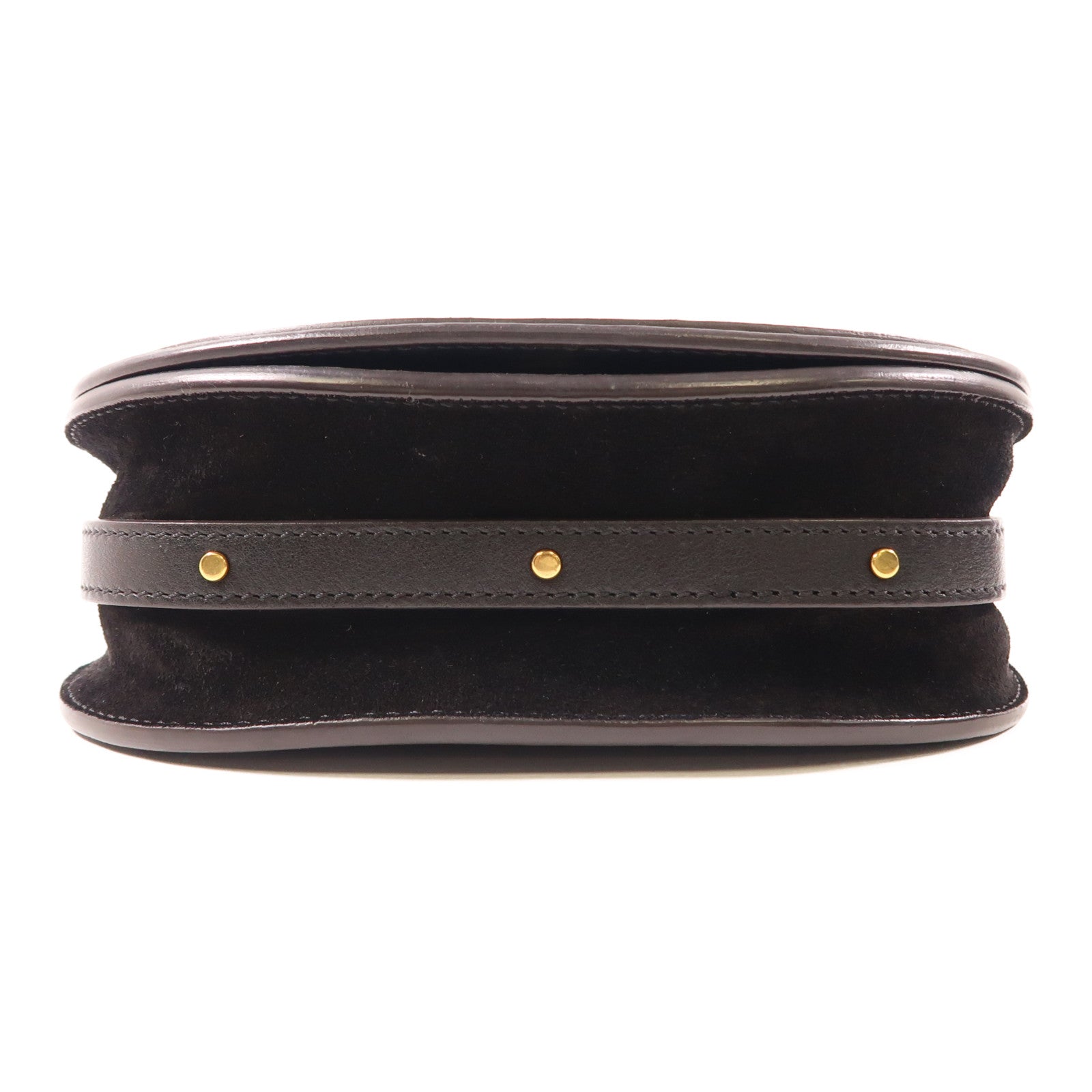 Chloe 牛皮皮革Nile Bag金扣手挽肩背兩用袋黑色