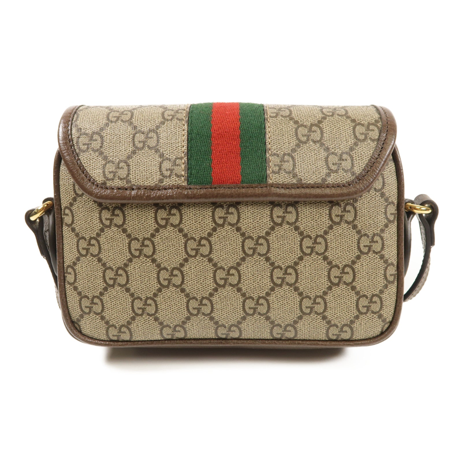 GUCCI 【激減優惠】塗層帆布Ophidia GG金扣肩背袋