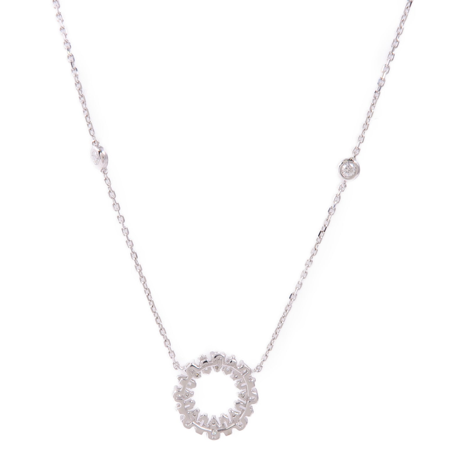 JEWELRY Diamond Necklace Accessories 18K White Gold