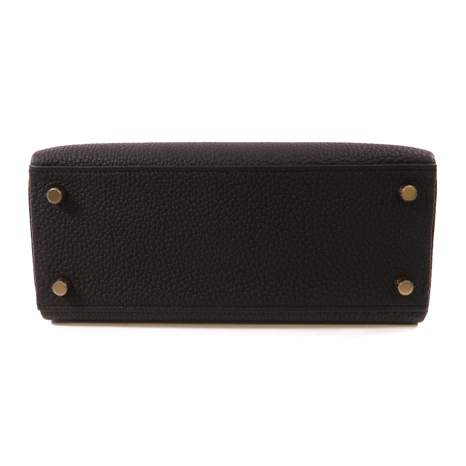 HERMES (PRICE DOWN) GHW Kelly 25 2 Way Bag Togo Leather Black