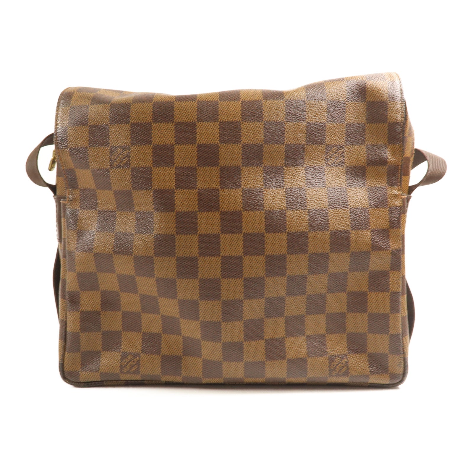 LOUIS VUITTON LV GHW Naviglio Shoulder Messenger Bag N45255 Damier Brown
