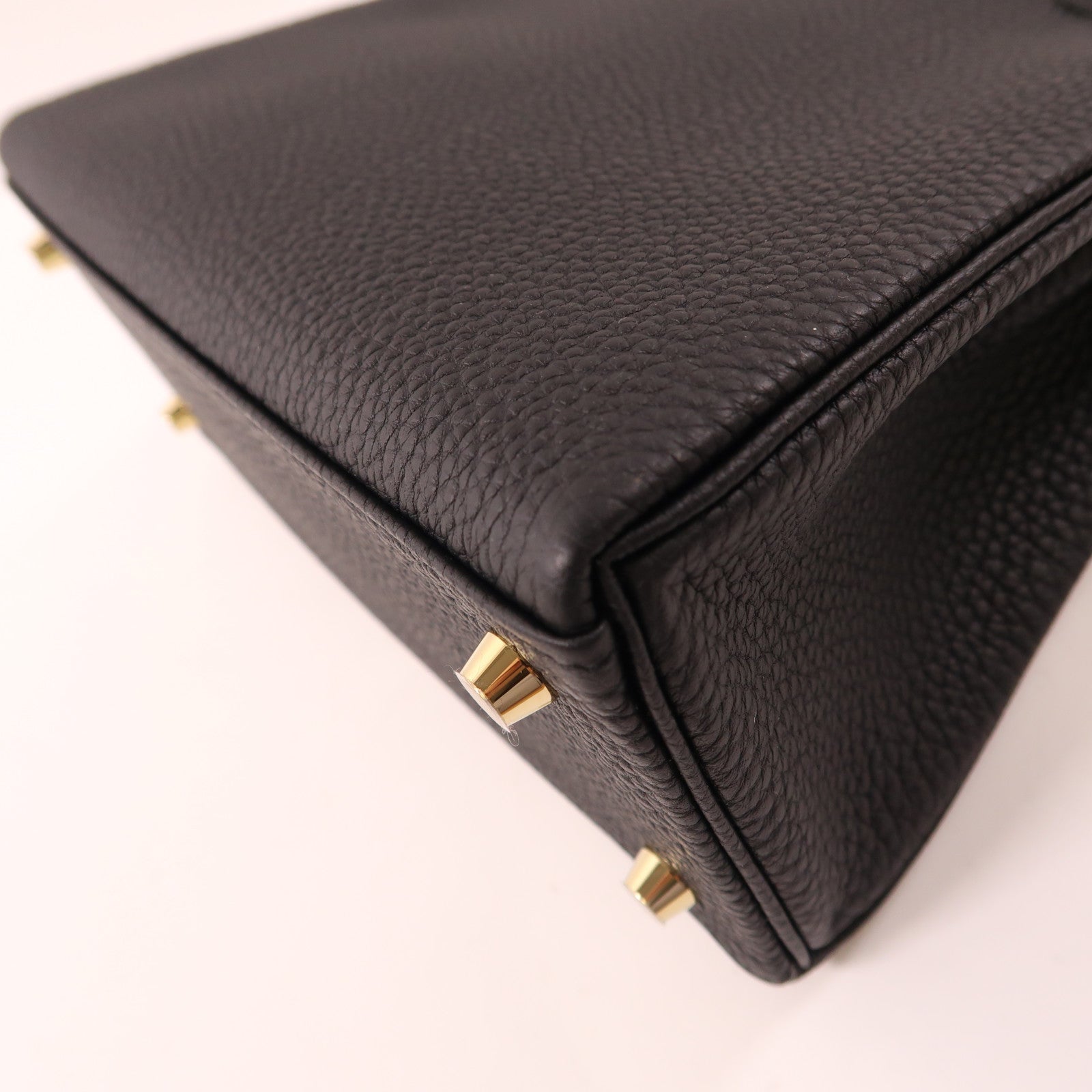 HERMES (PRICE DOWN) GHW Kelly 25 2 Way Bag Togo Leather Black