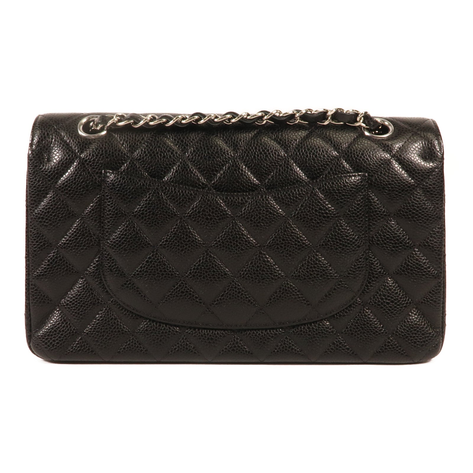 CHANEL 牛皮皮革Classic 25銀扣鏈帶肩背袋