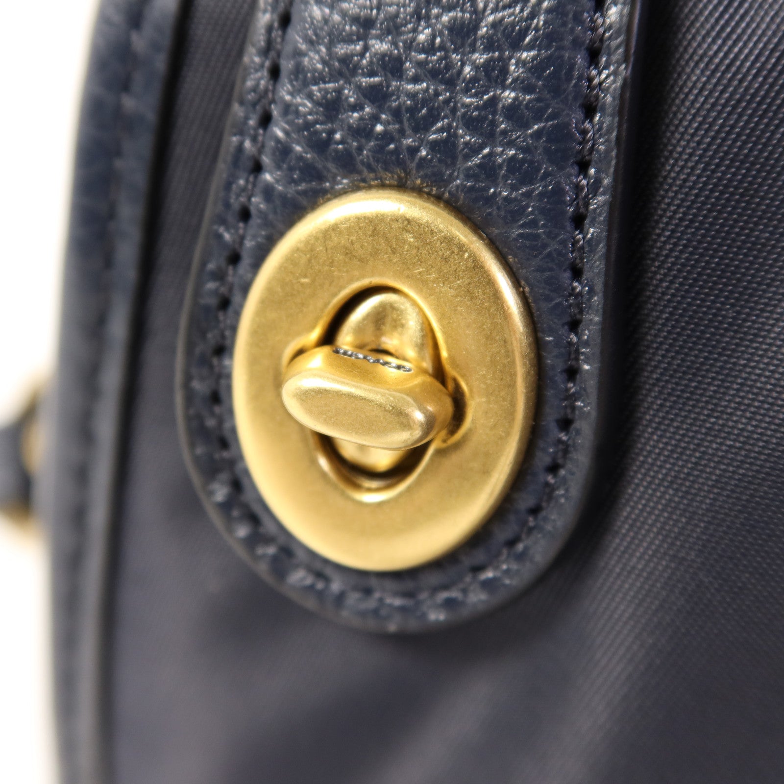 COACH 尼龍2 Way Shoulder Bag金扣手挽肩背兩用袋