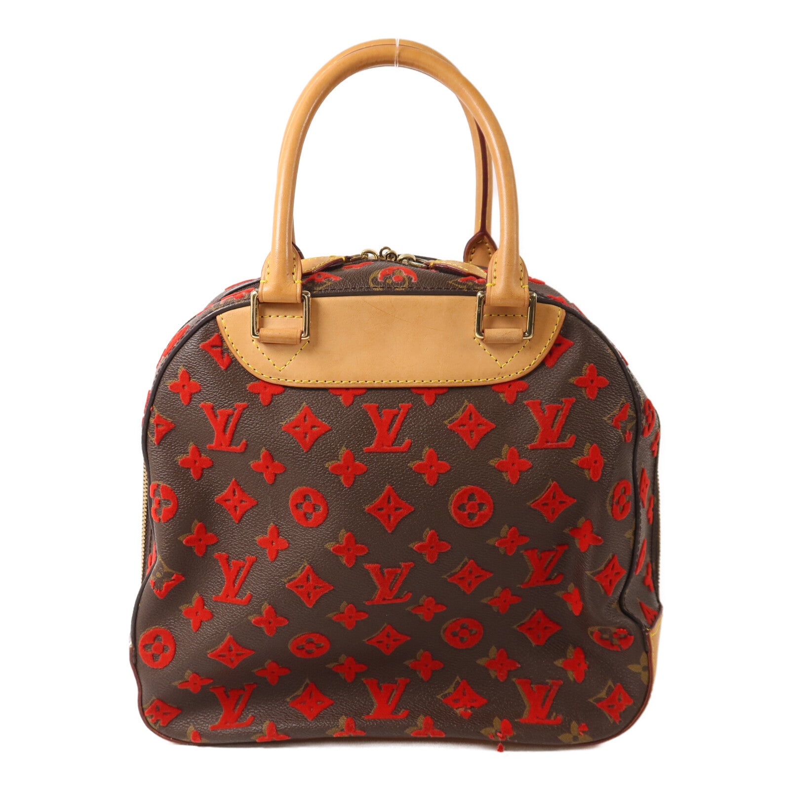LOUIS VUITTON Monogram Tuffetage Deauville Cube Bag手挽袋