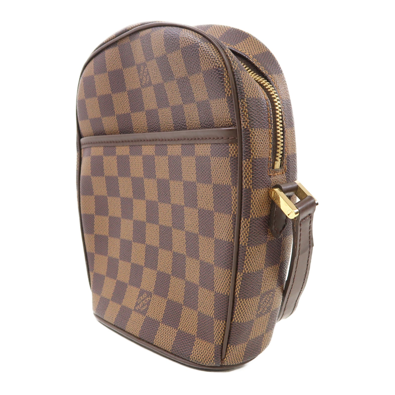 LOUIS VUITTON 【激減優惠】Damier Ipanema PM金扣肩背袋啡色