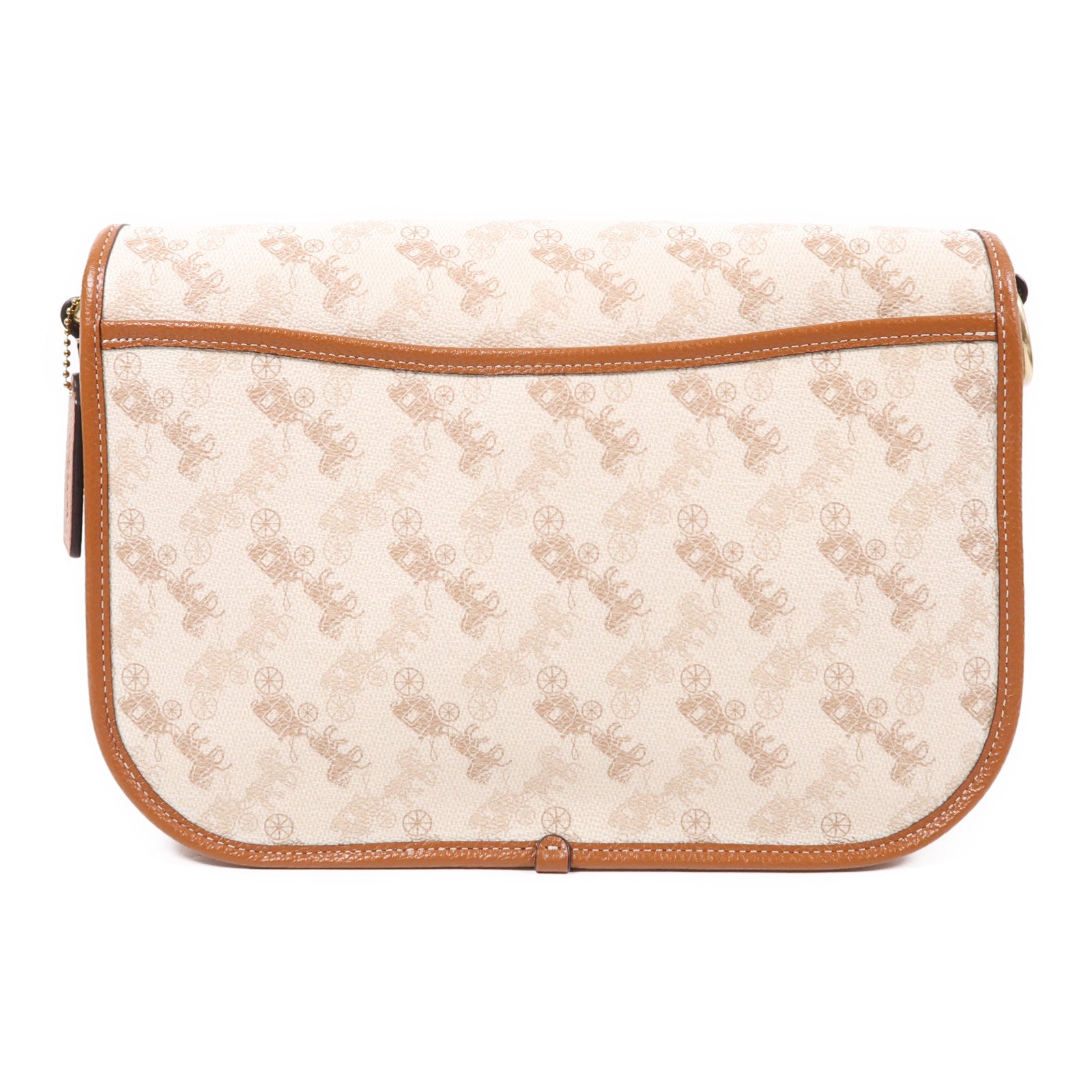 COACH 塗層帆布Field Messenger Bag金扣鏈帶肩背袋