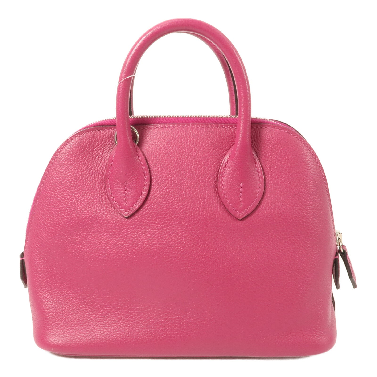 HERMES Evercolor皮革Mini Bolide 1923手挽肩背兩用袋Rose Pourpre