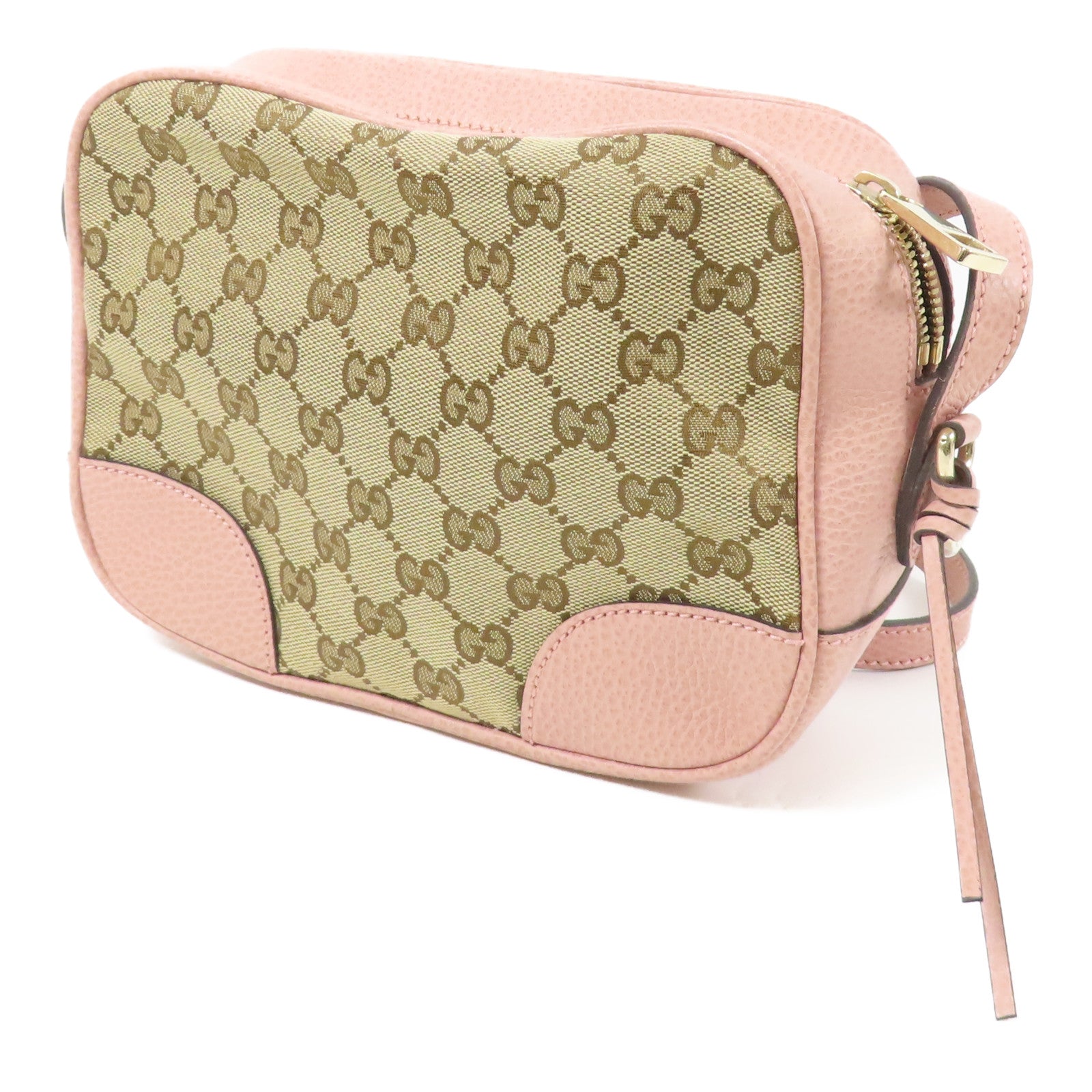 GUCCI GG Canvas Shoulder Bag金扣肩背袋