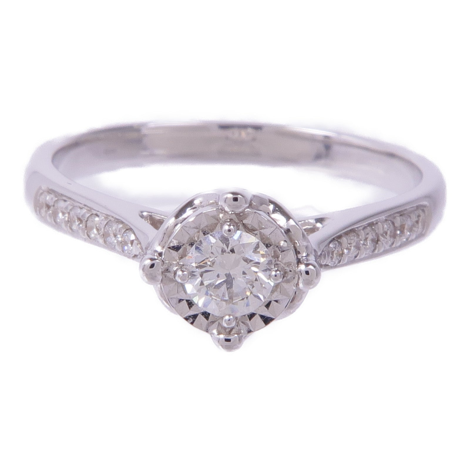 JEWELRY 【激減優惠】18K白金Diamond Ring鑽石戒指US#6.5