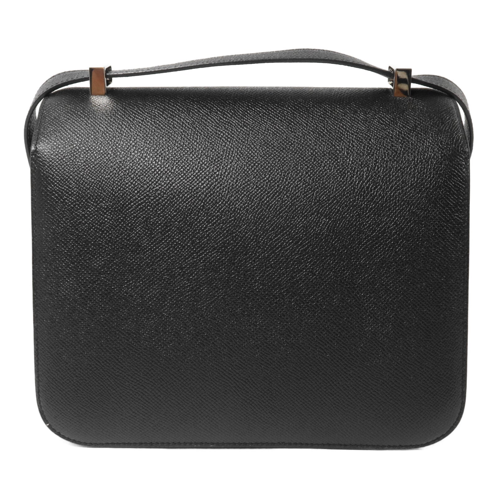HERMES Epsom皮革皮革Constance 24肩背袋Noir