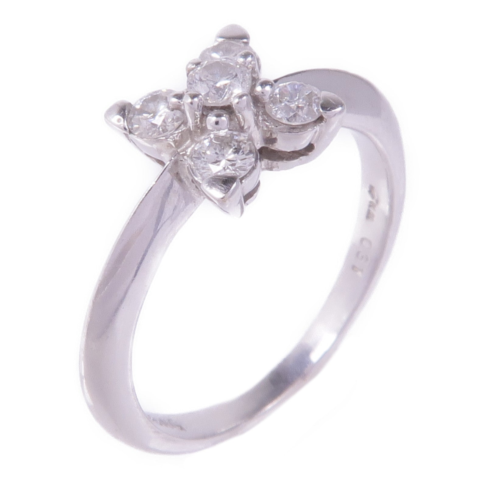 JEWELRY 【激減優惠】18K白金Diamond Ring鑽石戒指US#4.75
