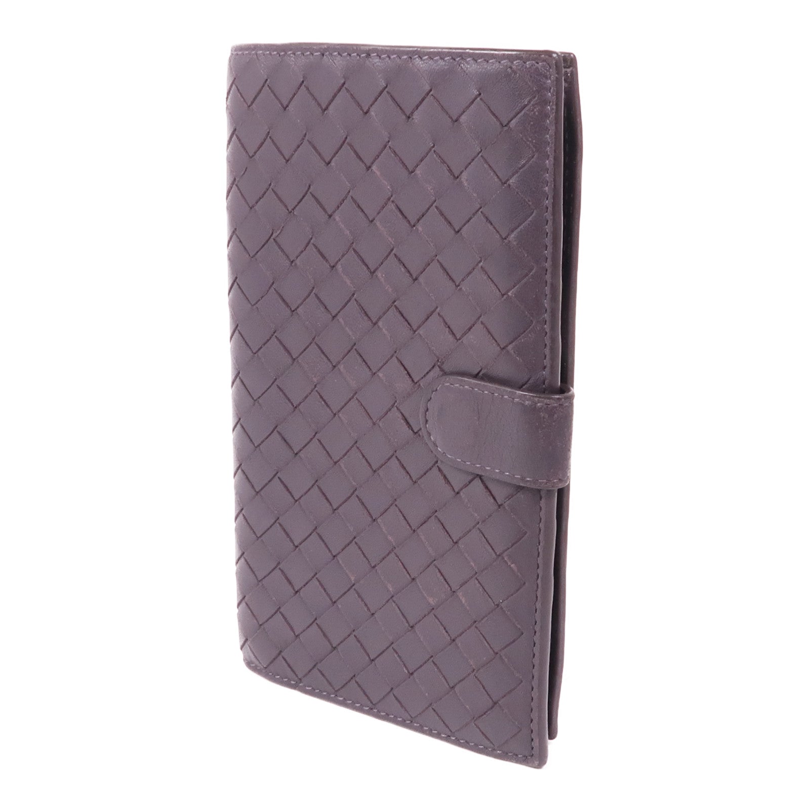 BOTTEGA VENETA 織紋皮革Wallet銀扣錢包