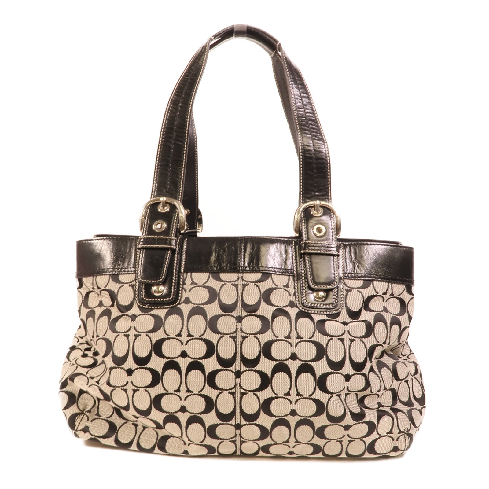 COACH 帆布Tote Bag肩背袋