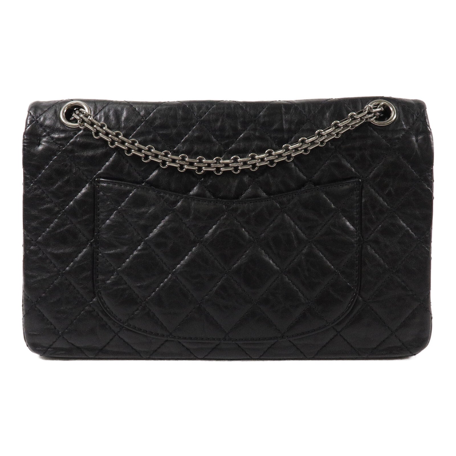 CHANEL 牛皮皮革2.55 Large鏈帶肩背袋
