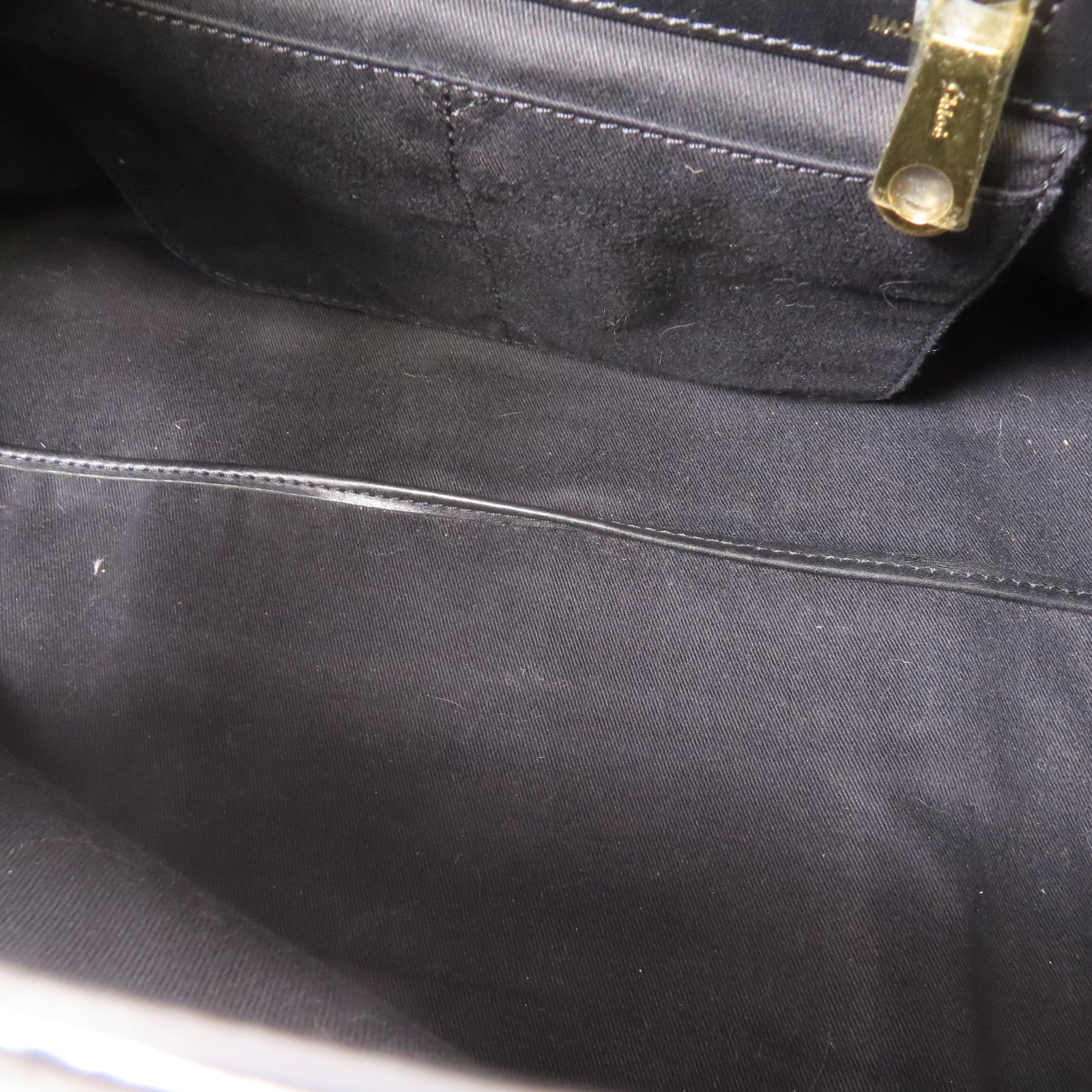 Chloe 牛皮皮革/蛇皮皮革Tote Bag金扣手挽袋黑色