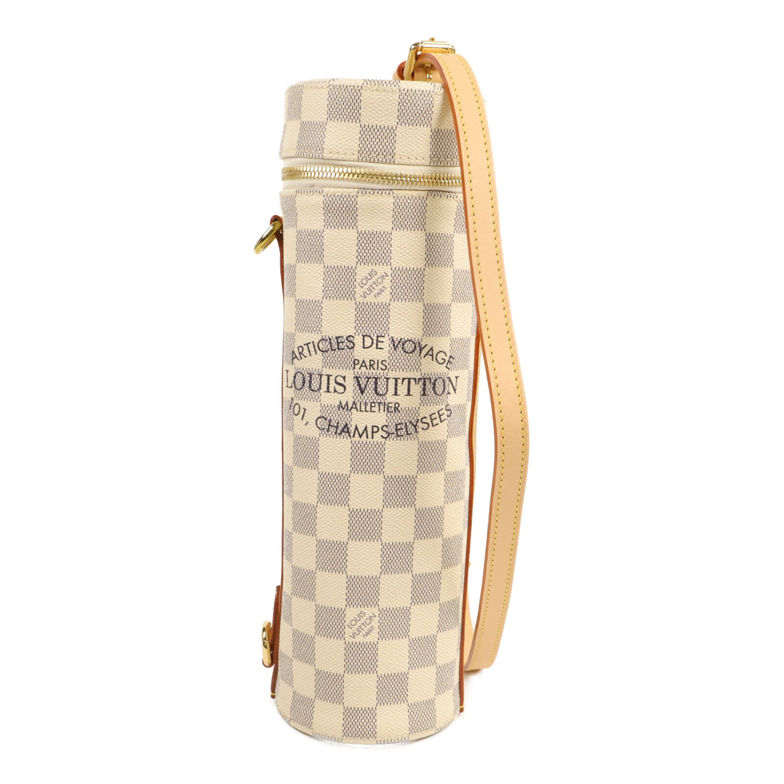 LOUIS VUITTON Damier Azur Porte-Bouteille肩背袋