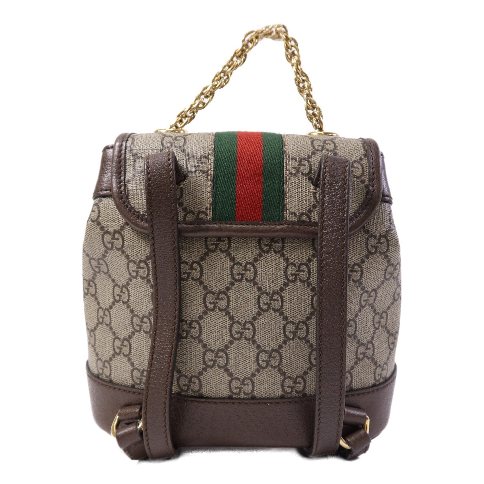 GUCCI 塗層帆布Backpack金扣背包
