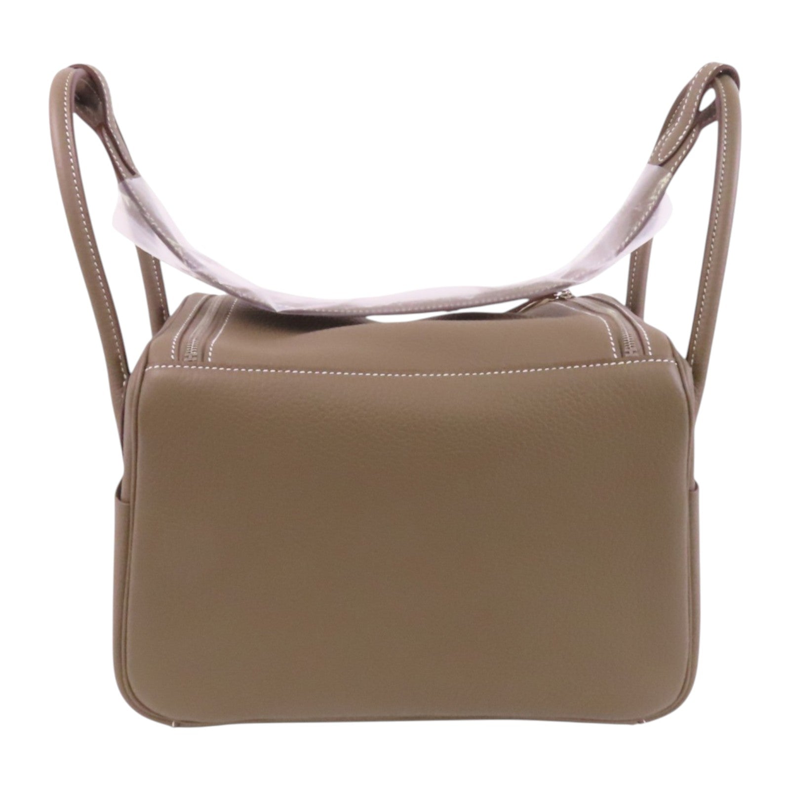 HERMES Clemence皮革Lindy 26銀扣肩背袋