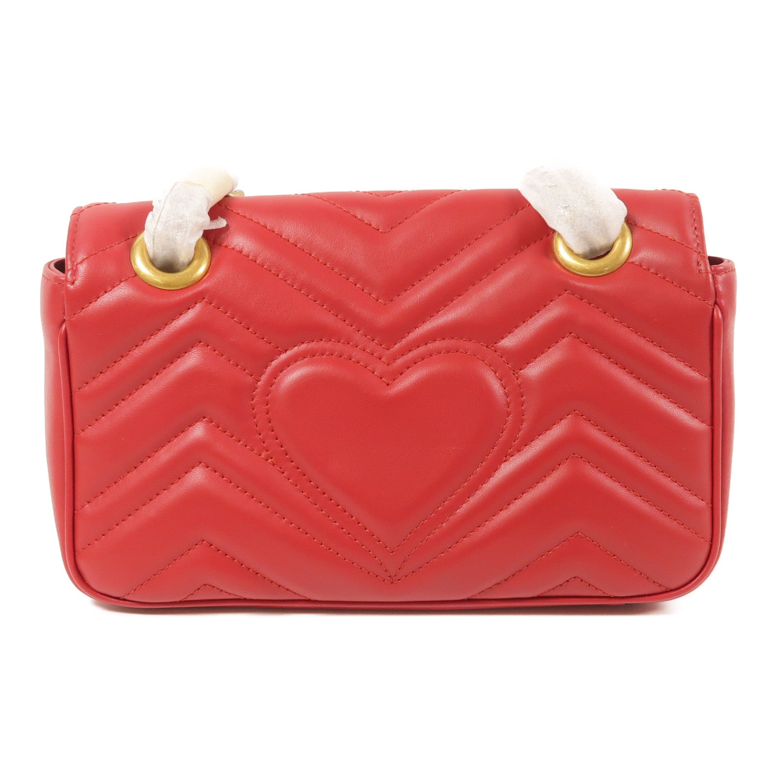 GUCCI 牛皮皮革GG Marmont Matelasse Mini金扣鏈帶肩背袋