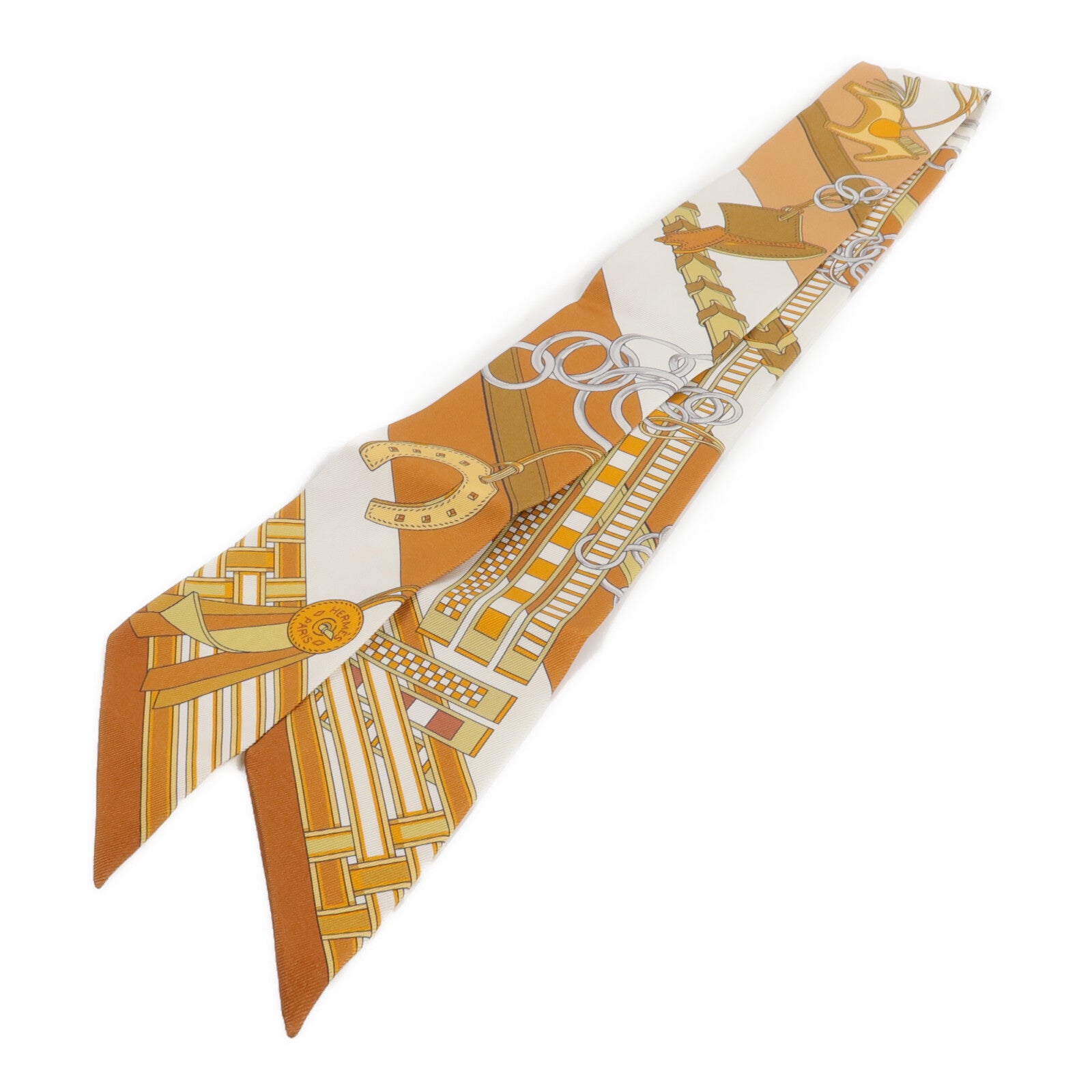HERMES 絲質Twilly絲巾