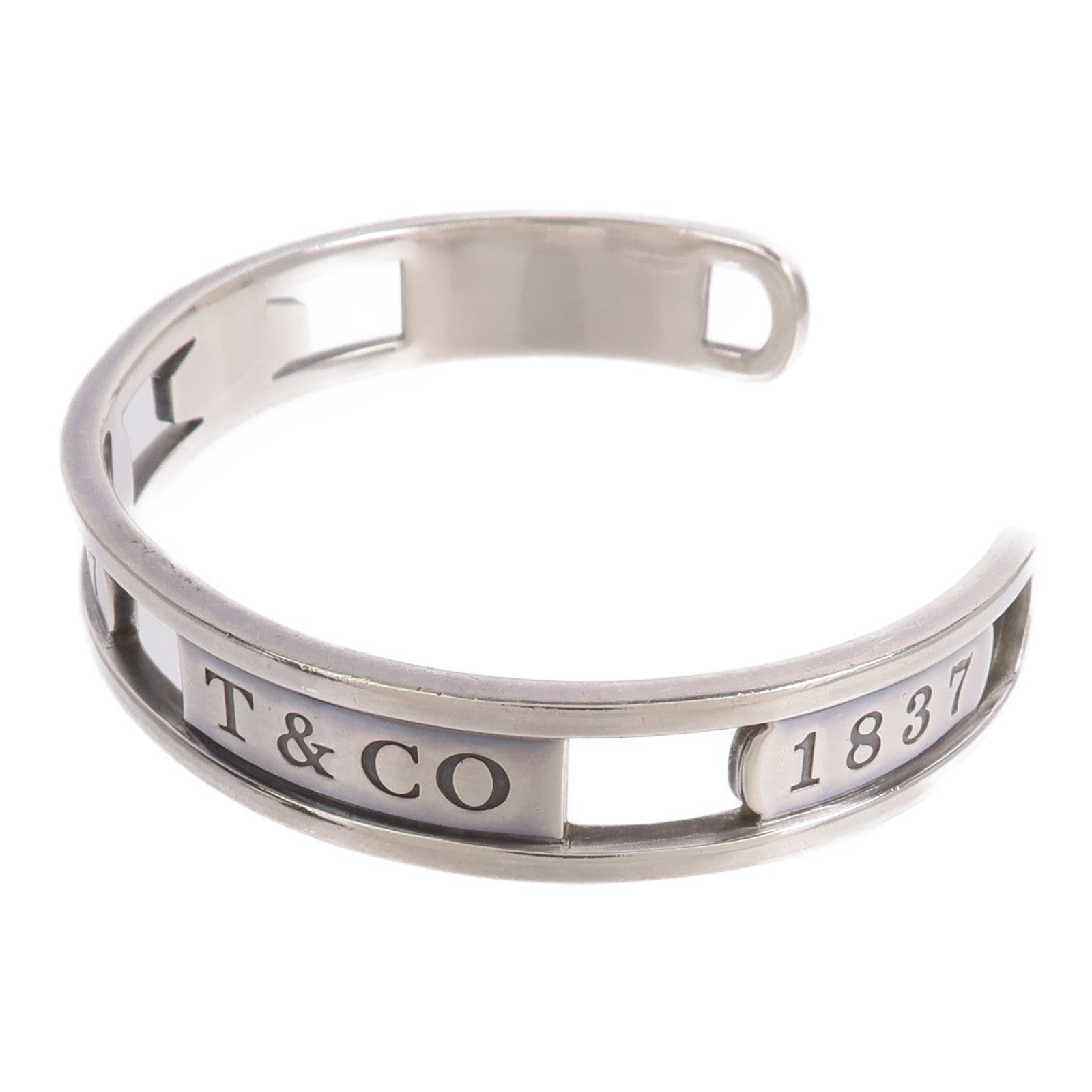 TIFFANY&CO 925純銀1837 Sterling Open Cuff Bracelet手鐲