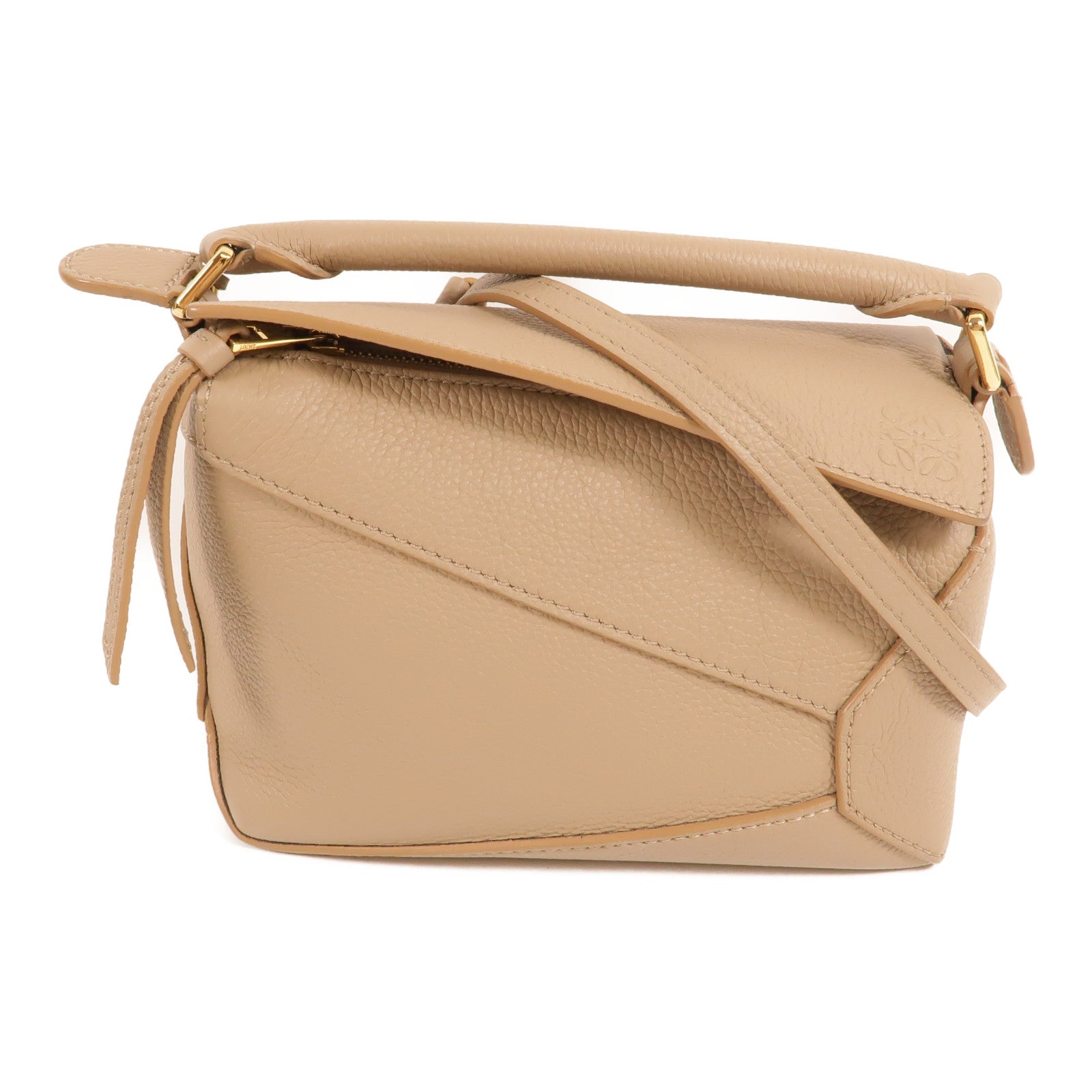 LOEWE 牛皮皮革Mini Puzzle手挽肩背兩用袋
