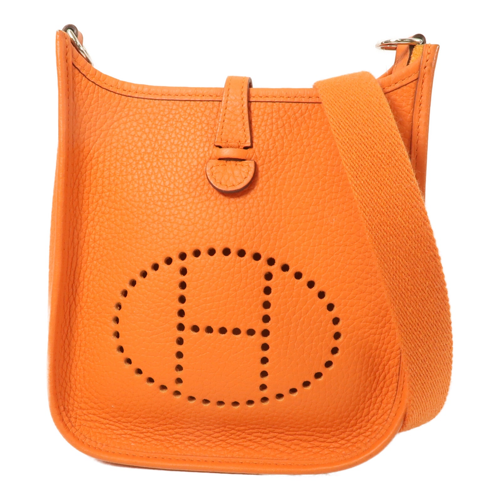 HERMES Clemence皮革Evelyne TPM肩背袋Feu