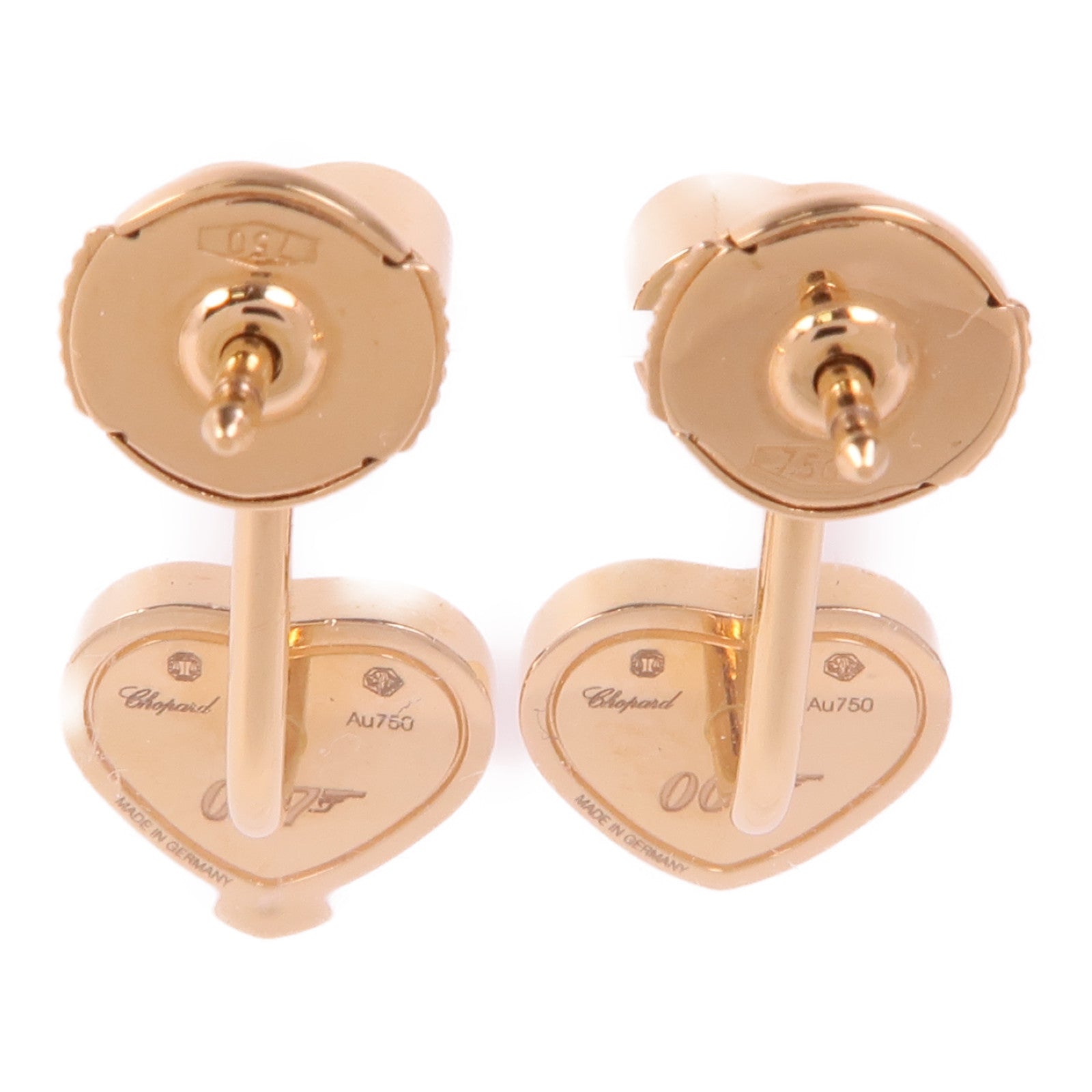 Chopard Diamond Earrings 18K Pink Gold