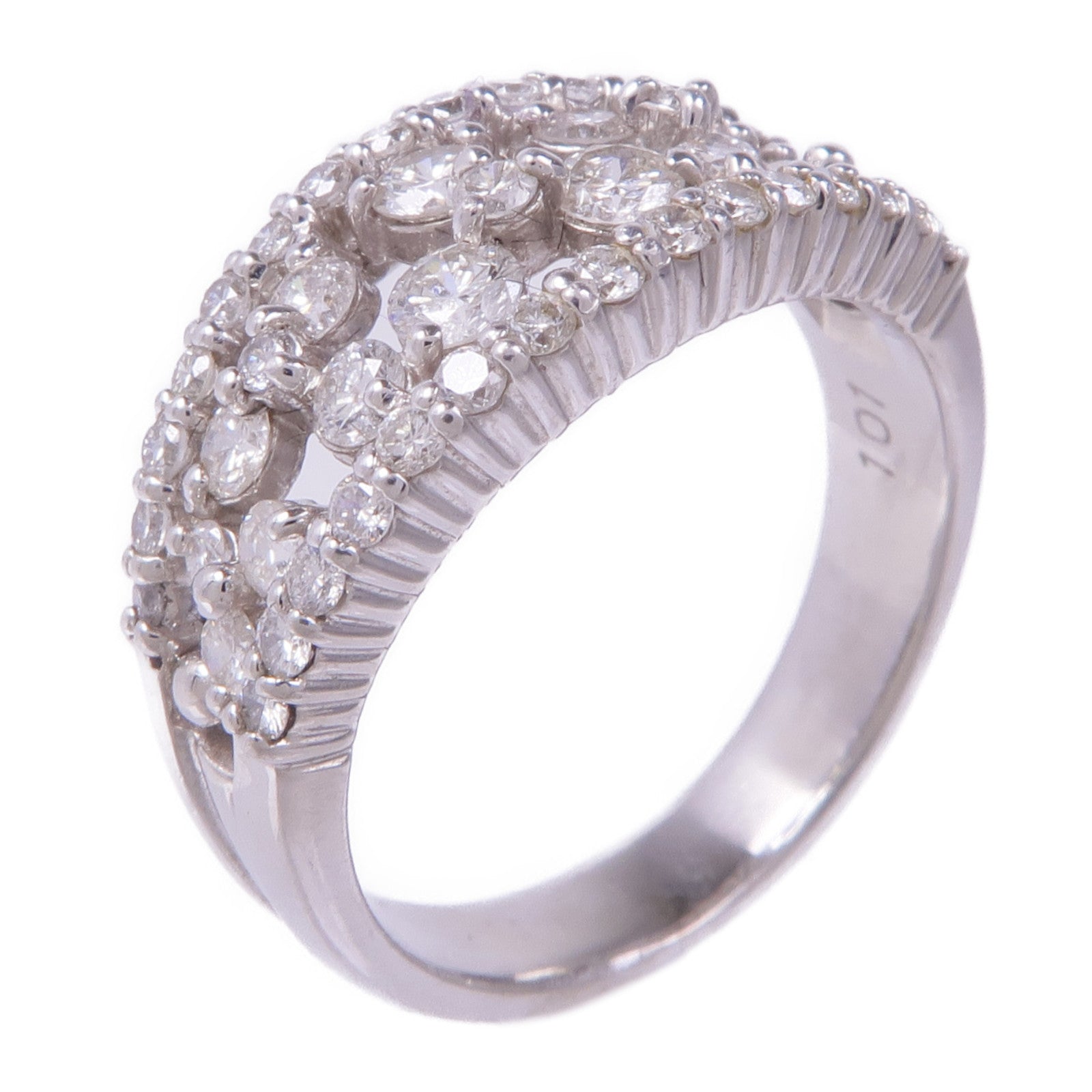 JEWELRY 【激減優惠】PT900鉑金Diamond Ring鑽石戒指US#6.25