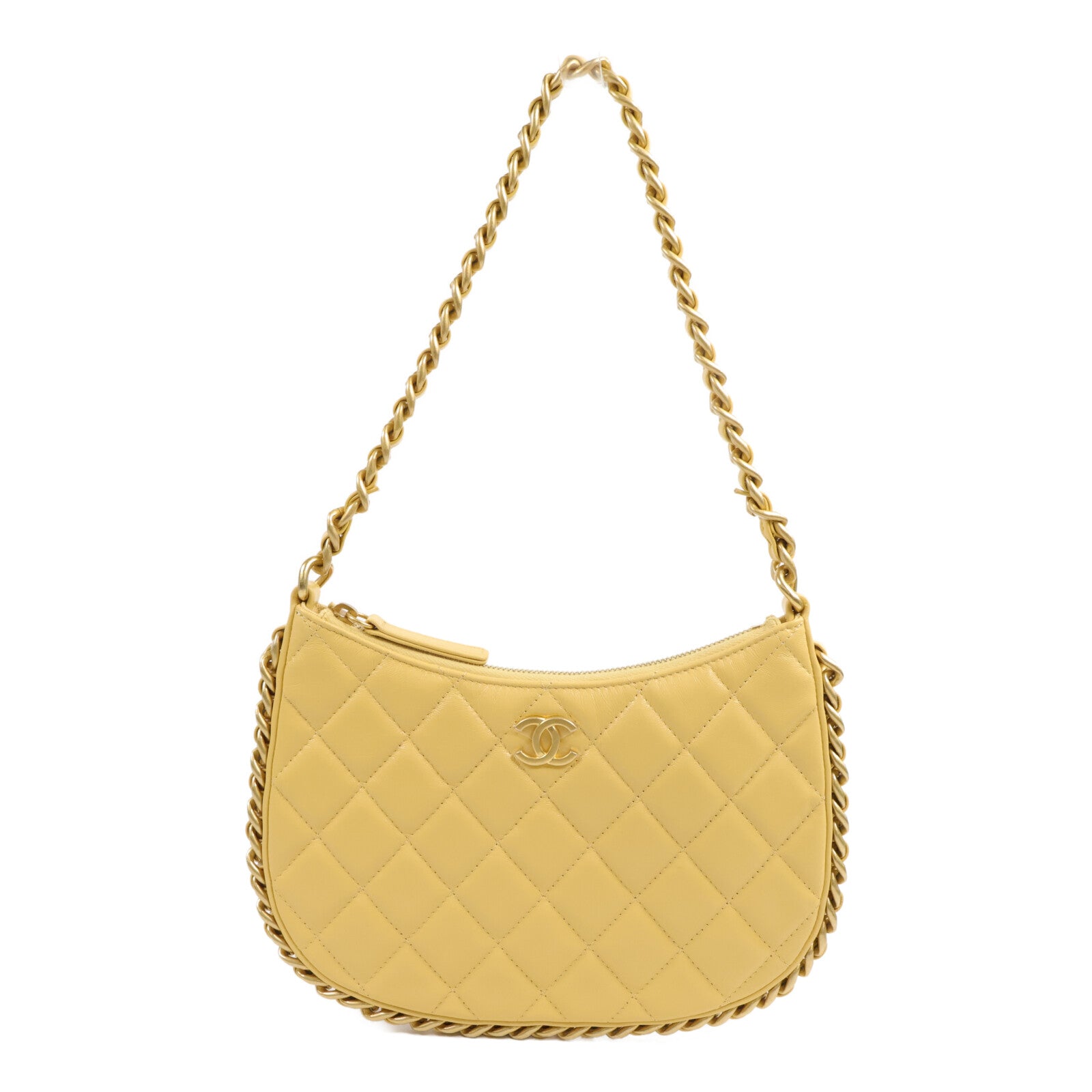 CHANEL 牛皮皮革Hobo Bag肩背袋