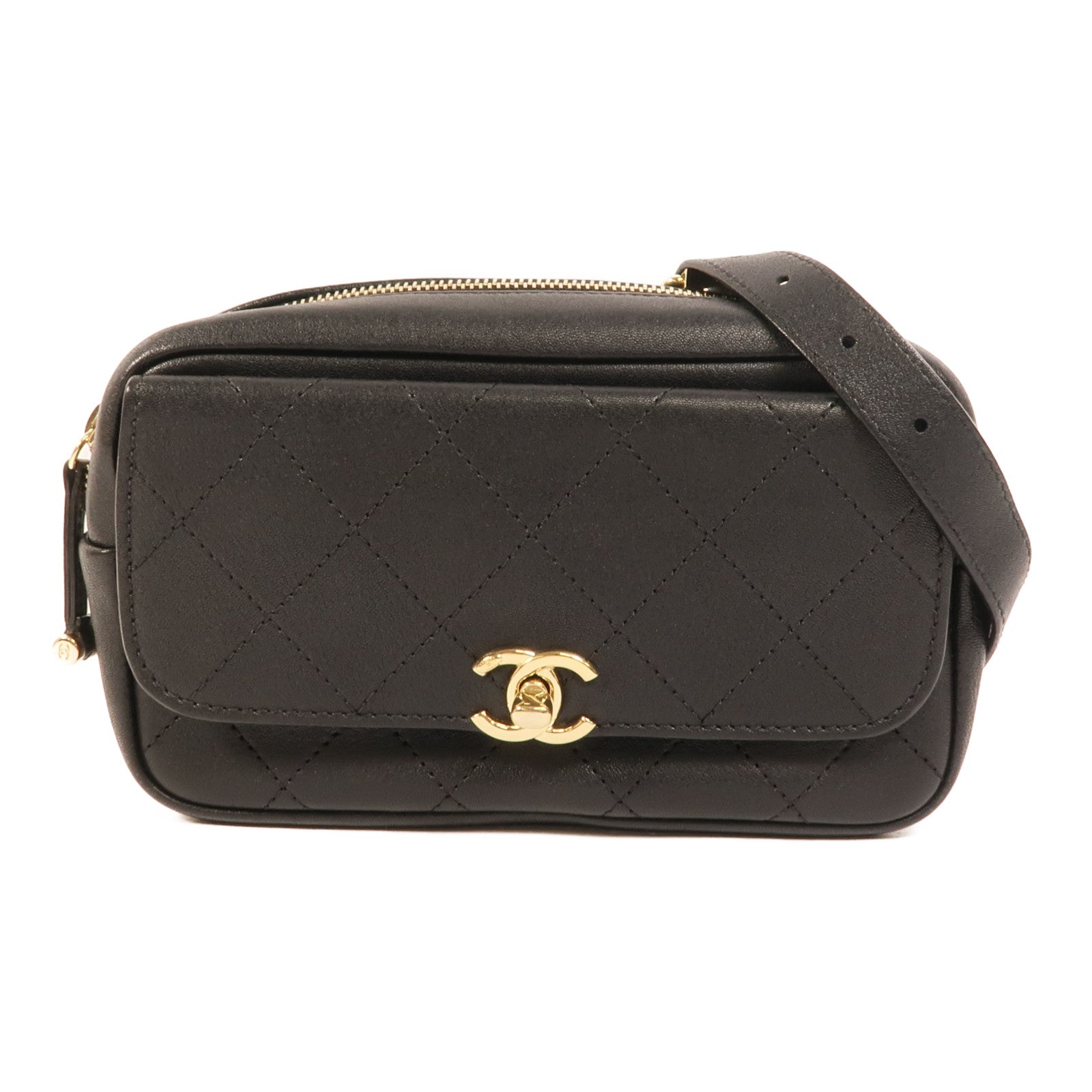 CHANEL 牛皮皮革Waist Bag腰包