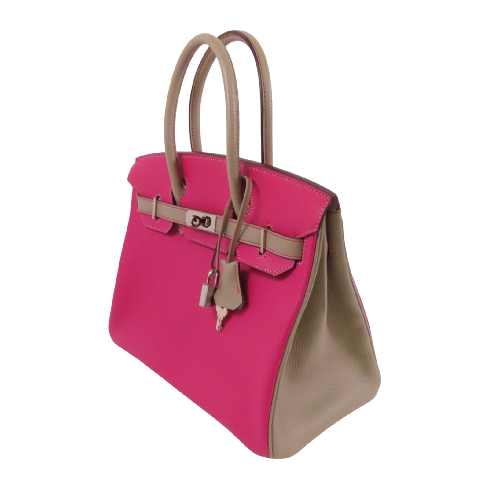 HERMES Chevre皮革Birkin 30銀扣手挽袋