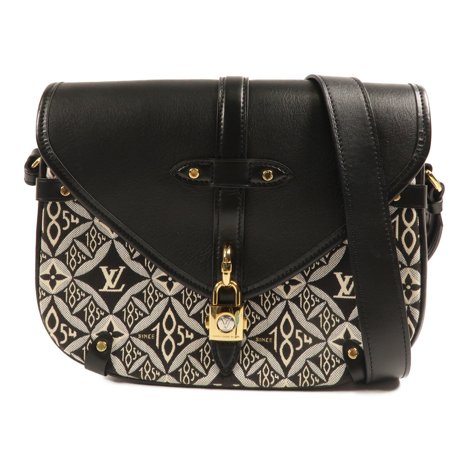 LOUIS VUITTON LV GHW Since 1854 Neo Saumur MM M57488 Monogram Jacquard Black