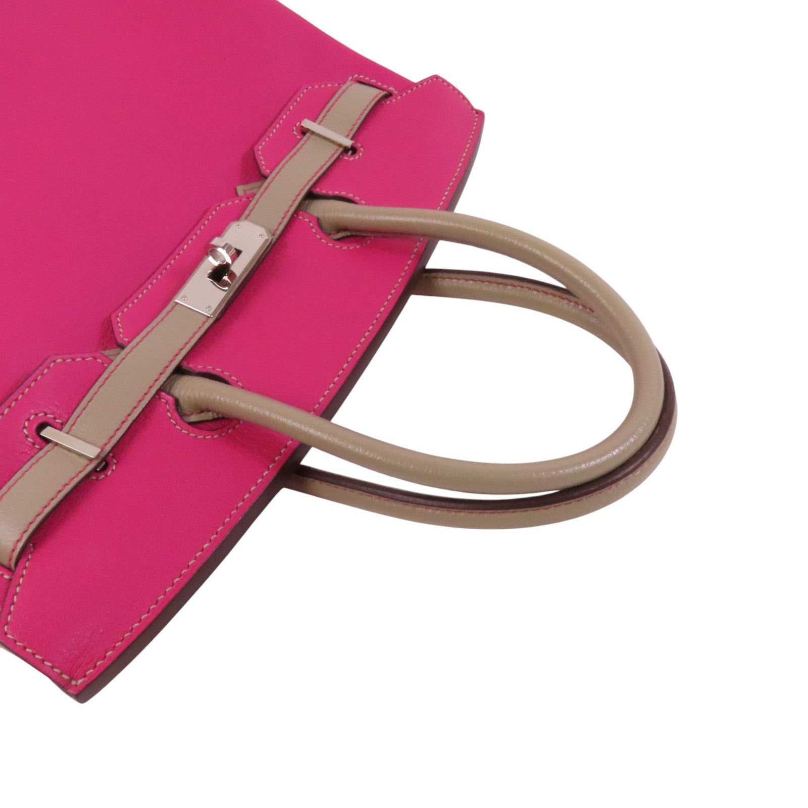 HERMES Chevre皮革Birkin 30銀扣手挽袋