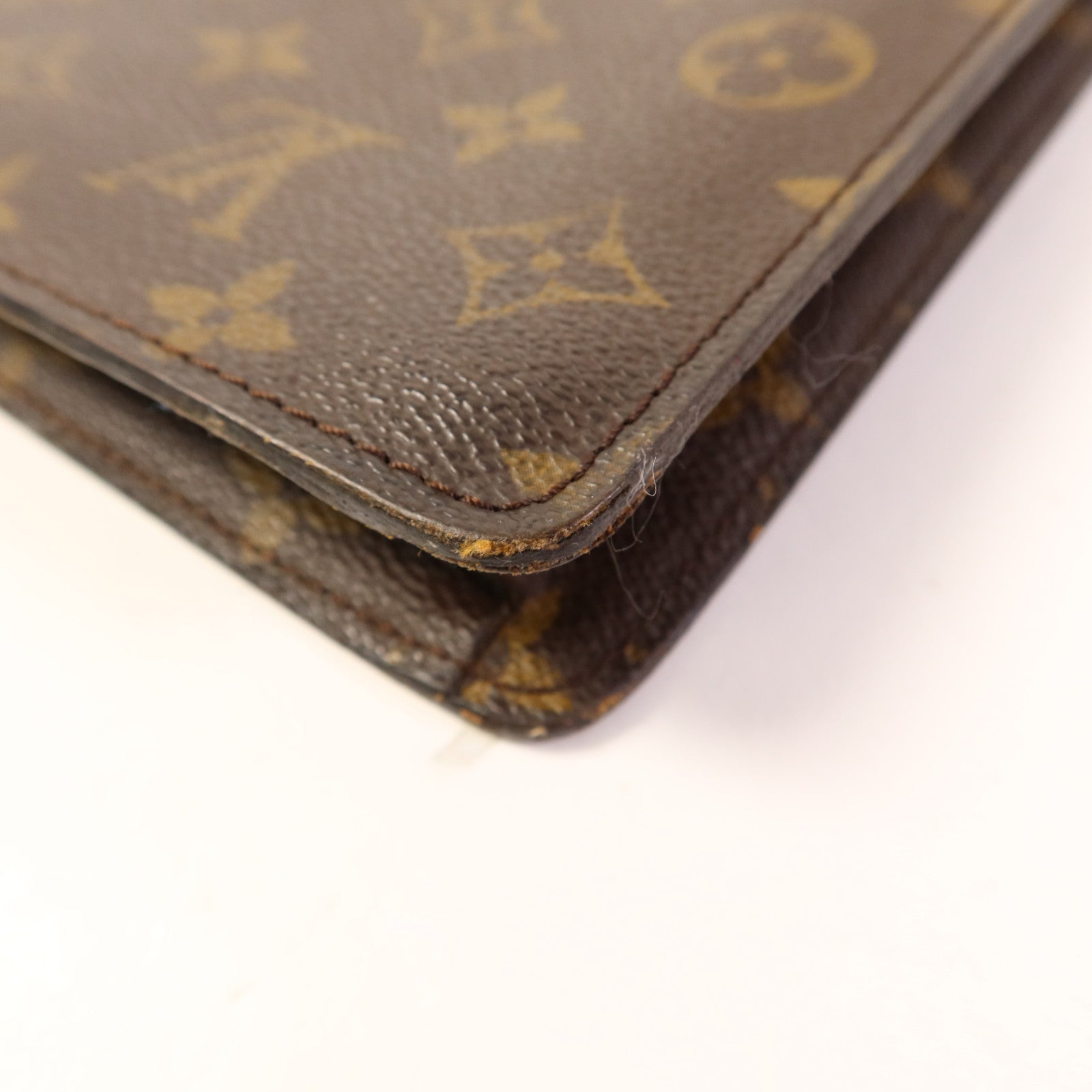 LOUIS VUITTON Monogram Porte Document金扣公事包