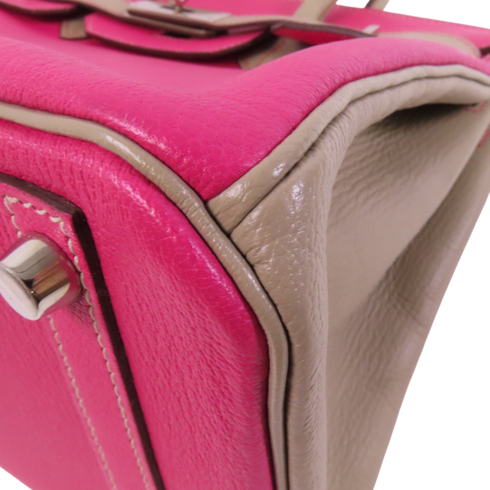 HERMES Chevre皮革Birkin 30銀扣手挽袋