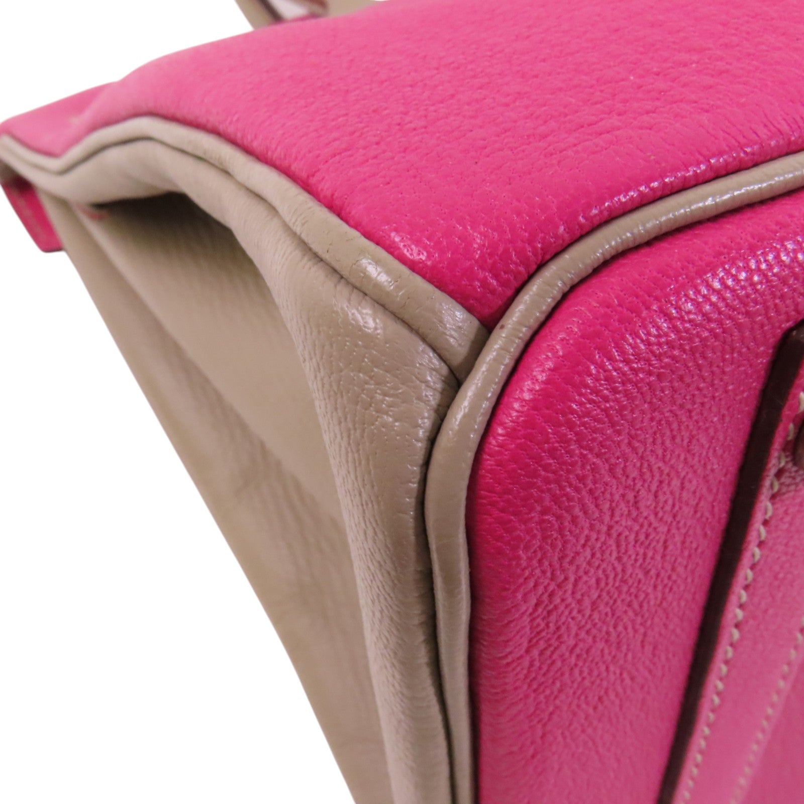 HERMES Chevre皮革Birkin 30銀扣手挽袋