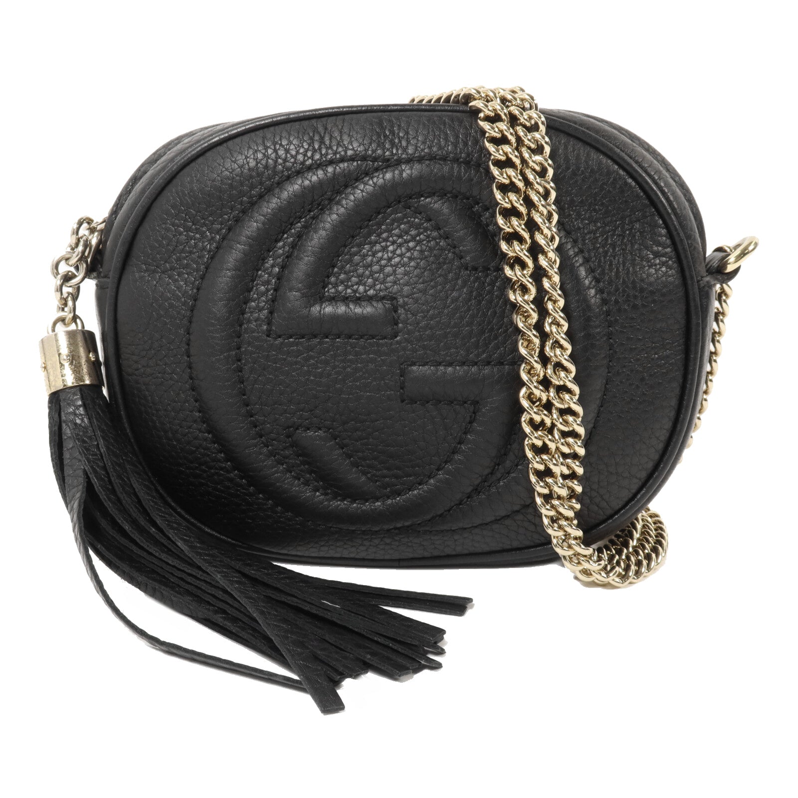 GUCCI 牛皮皮革Shoulder Bag鏈帶肩背袋