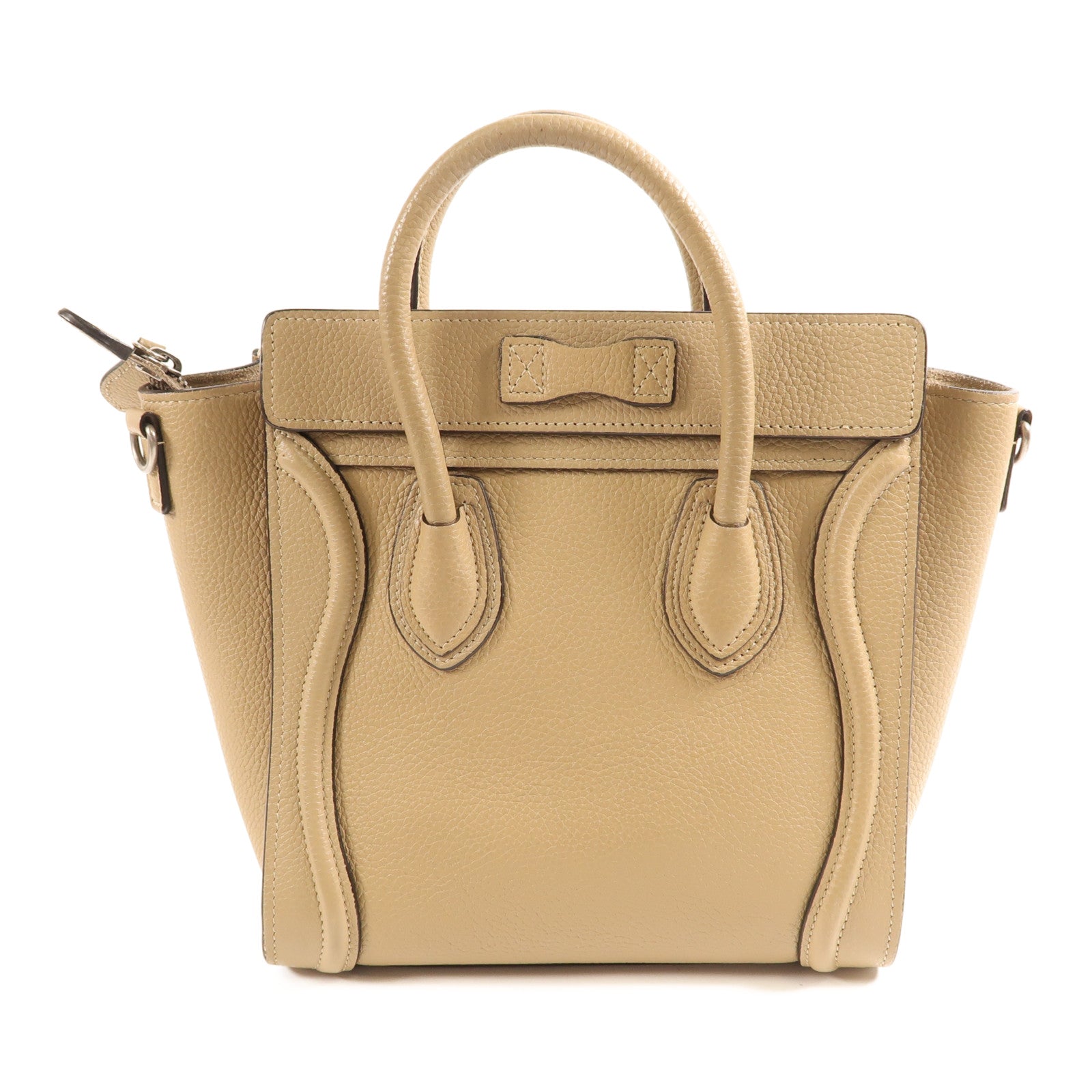 CELINE 牛皮皮革Nano Luggage金扣手挽肩背兩用袋