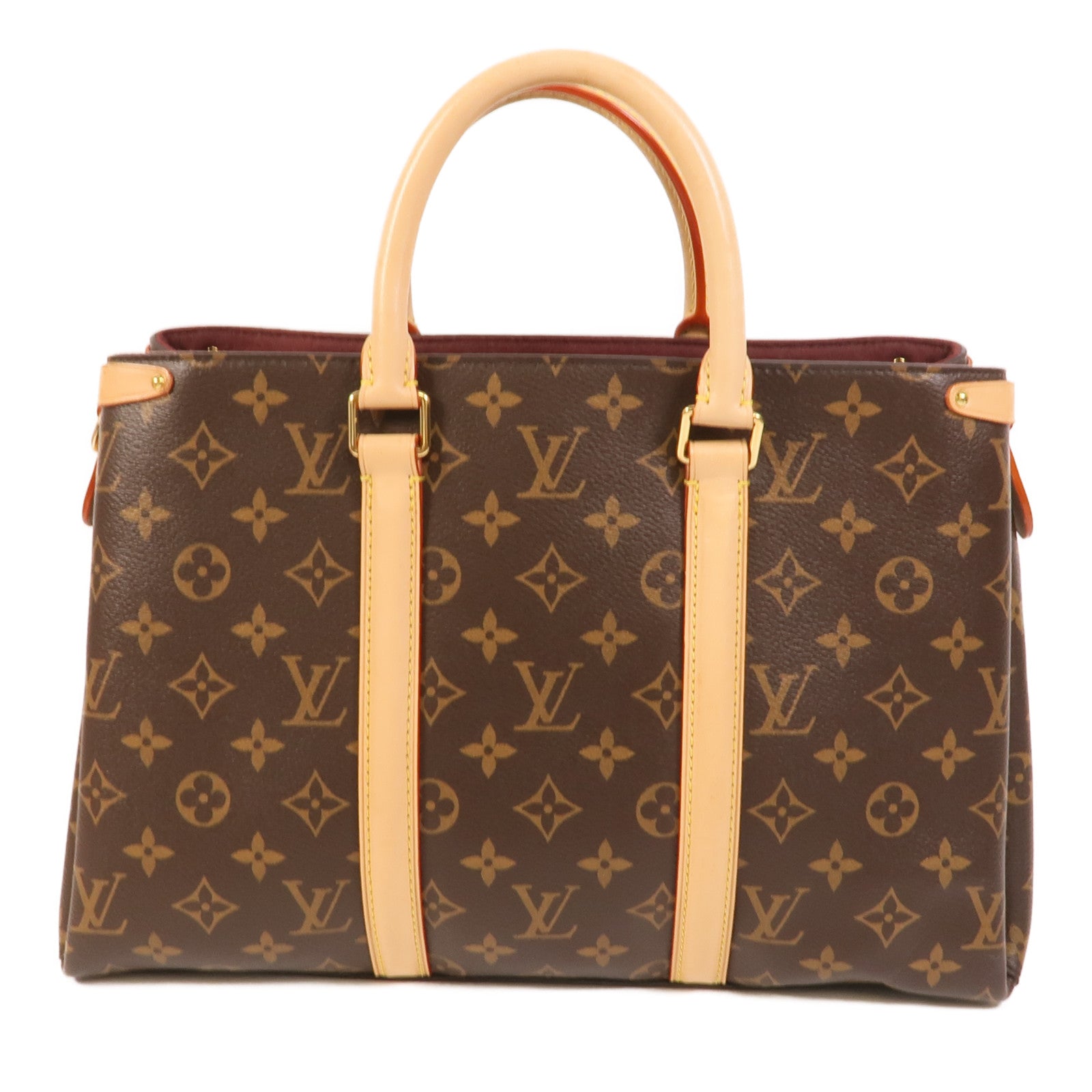 LOUIS VUITTON Monogram Soufflot MM金扣手挽肩背兩用袋