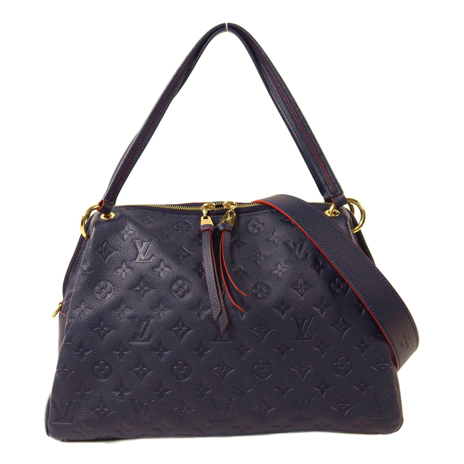 LOUIS VUITTON Monogram Empreinte Ponthieu PM金扣手挽肩背兩用袋