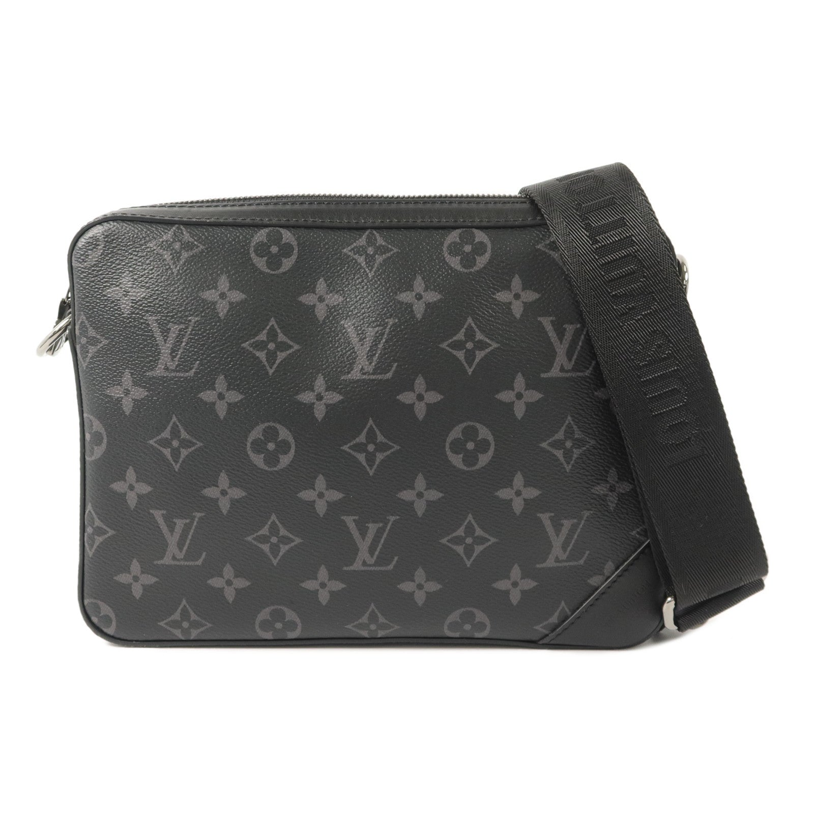LOUIS VUITTON Monogram Eclipse Reverse Trio Messenger肩背袋