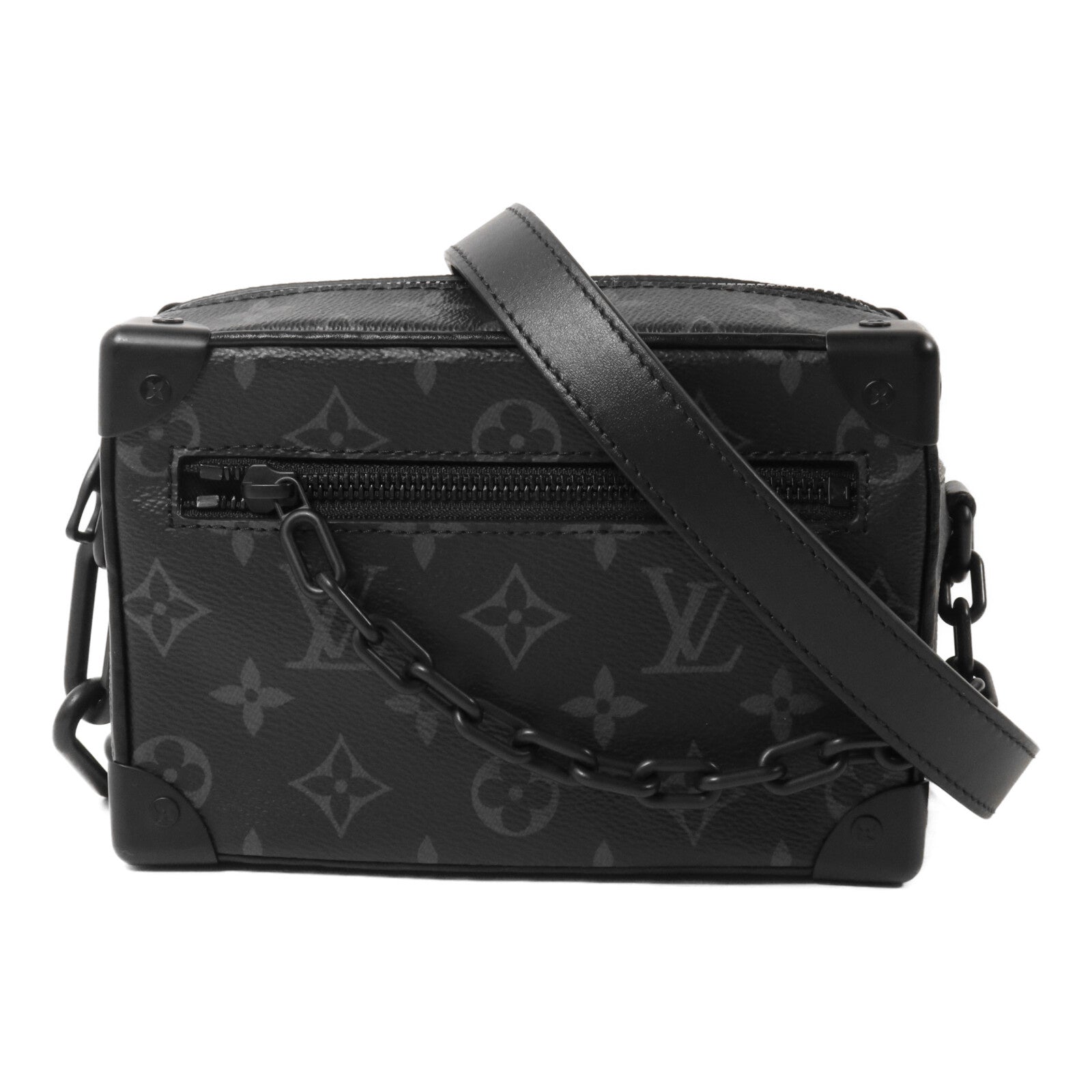 LOUIS VUITTON Monogram Eclipse Mini Soft Trunk肩背袋