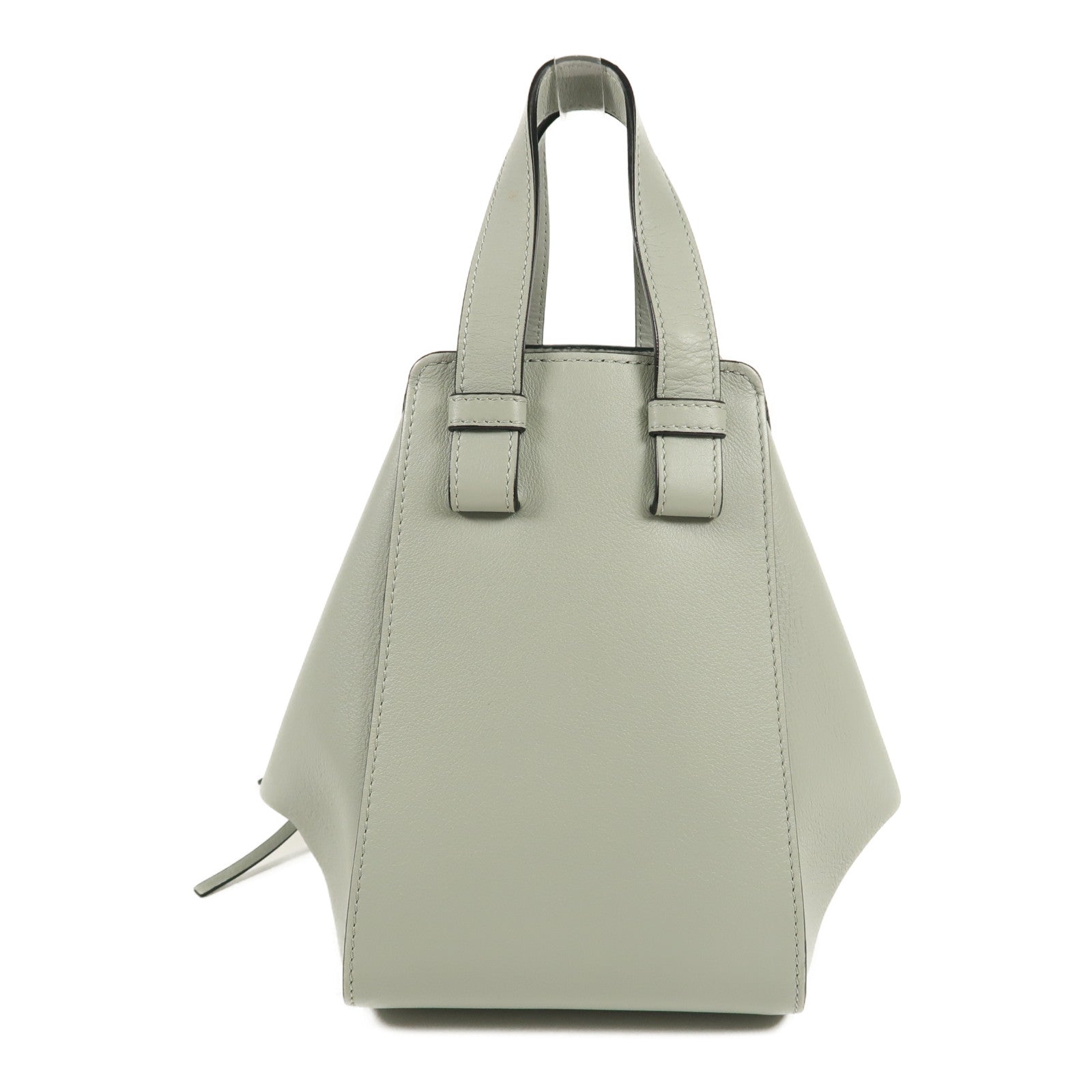 LOEWE SHW Hammock 2way Shoulder Bag Calfskin Leather Gray