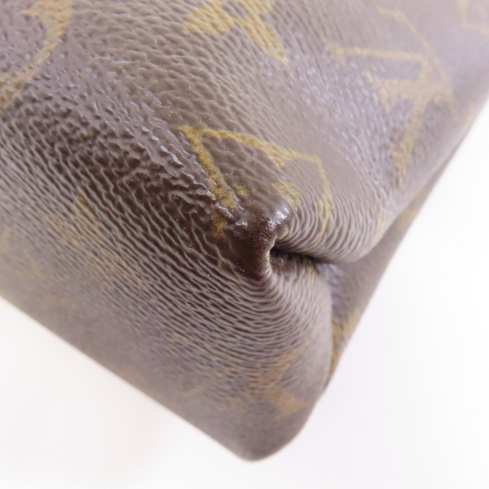 LOUIS VUITTON Monogram Saint Placide金扣鏈帶肩背袋棕色