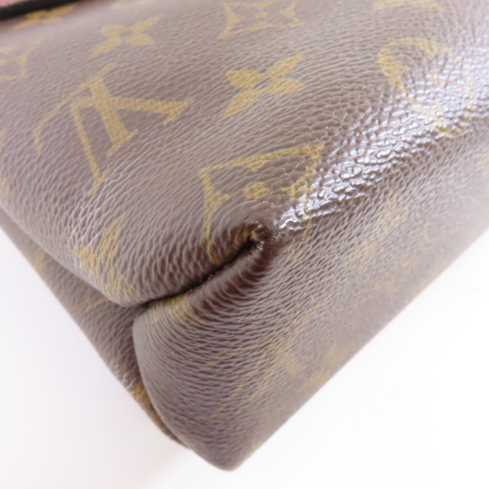 LOUIS VUITTON Monogram Saint Placide金扣鏈帶肩背袋棕色